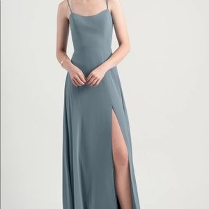 Jenny Yoo “Kiara” Dress in Mayan Blue